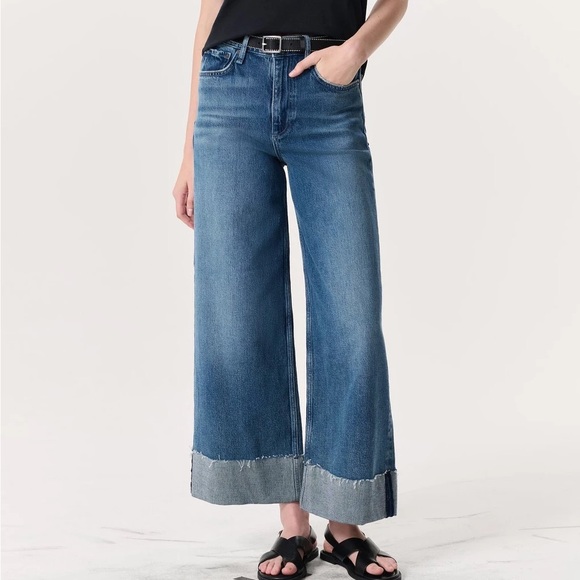 rag & bone Indigo Flare Jeans - Picture 3 of 6